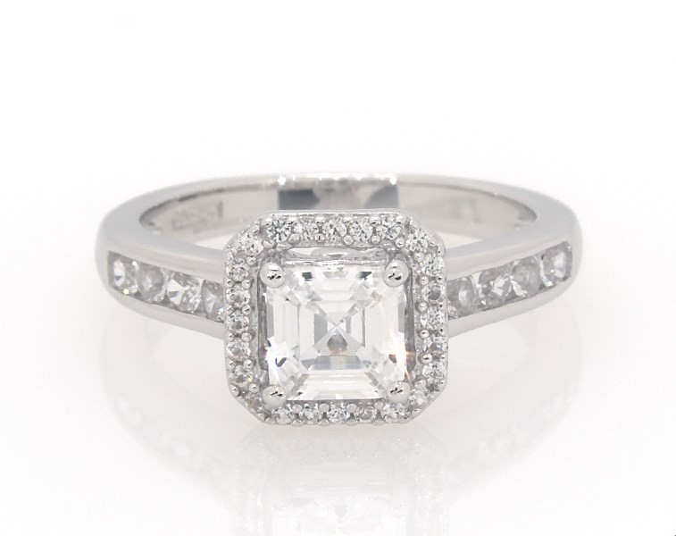 white sapphire engagement rings